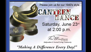 Uso Canteen Dance Postcard