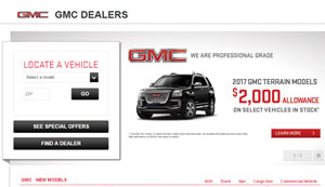 GMC Dealers Page Thumbnail